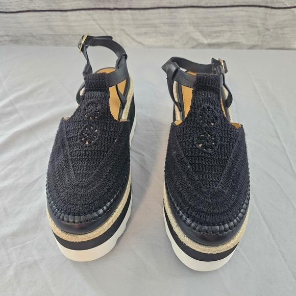 Free People Size 8 Black Morning in Mykonos Espadrille Platform Shoe NWOT NWOB - Picture 16 of 16